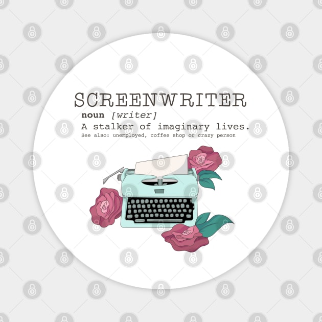 THE SCREENWRITER Magnet by themunchkinboutique